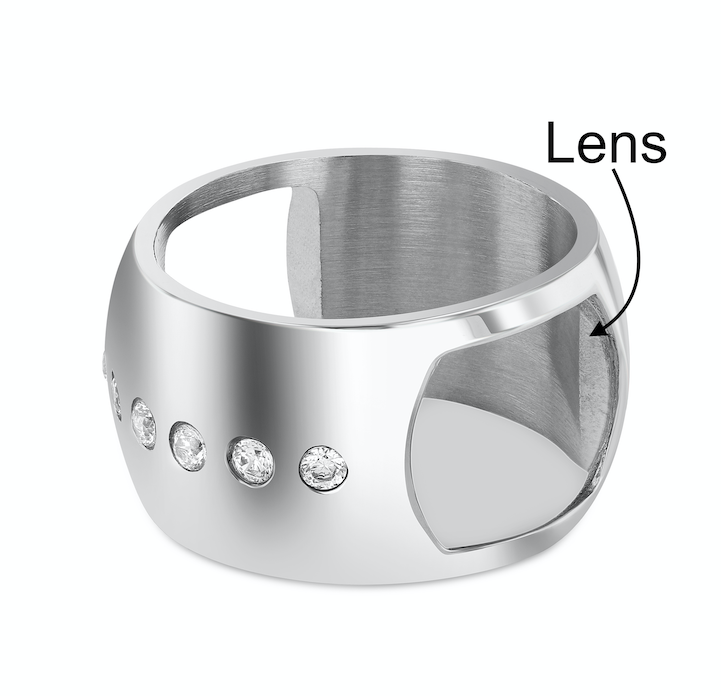 Changa 14K White Gold Monocle Ring