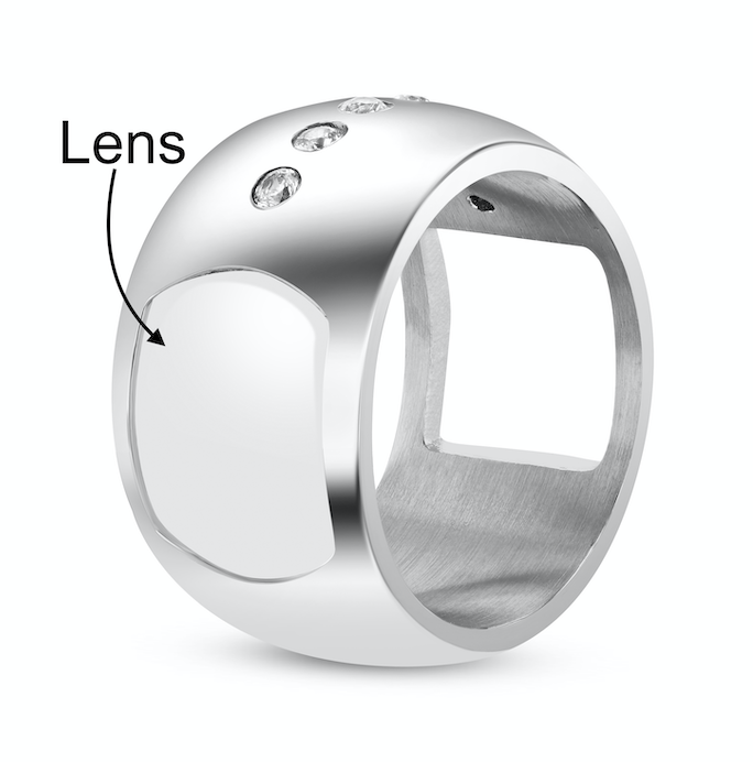 Changa 14K White Gold Monocle Ring