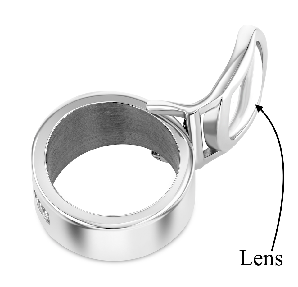 Sunshine 14K White Gold Optic Ring