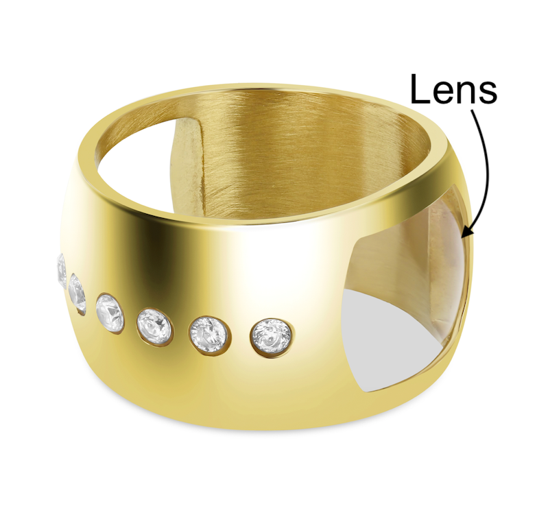Changa Yellow Monocle Ring