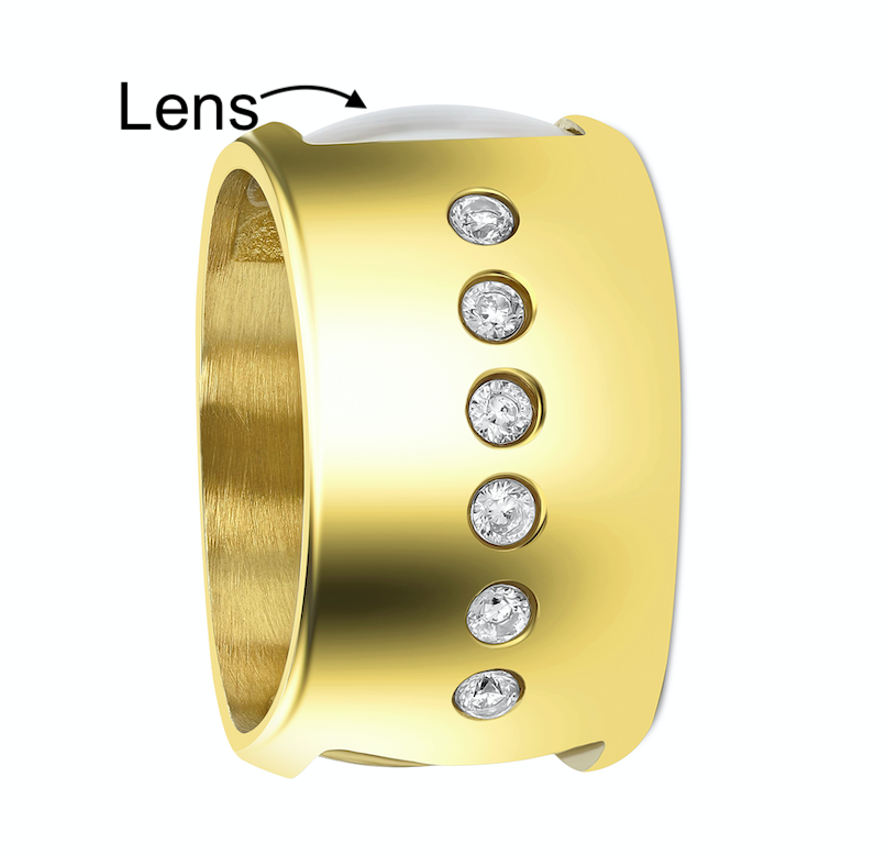 Changa Yellow Monocle Ring