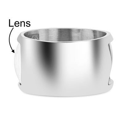 Changa White Monocle Ring