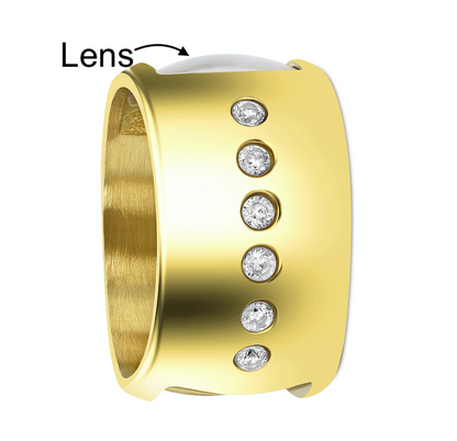 Changa Yellow Monocle Ring